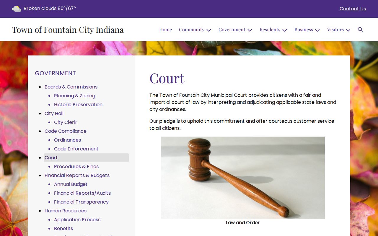 Wayne County traffic warrant information from Fountain City court