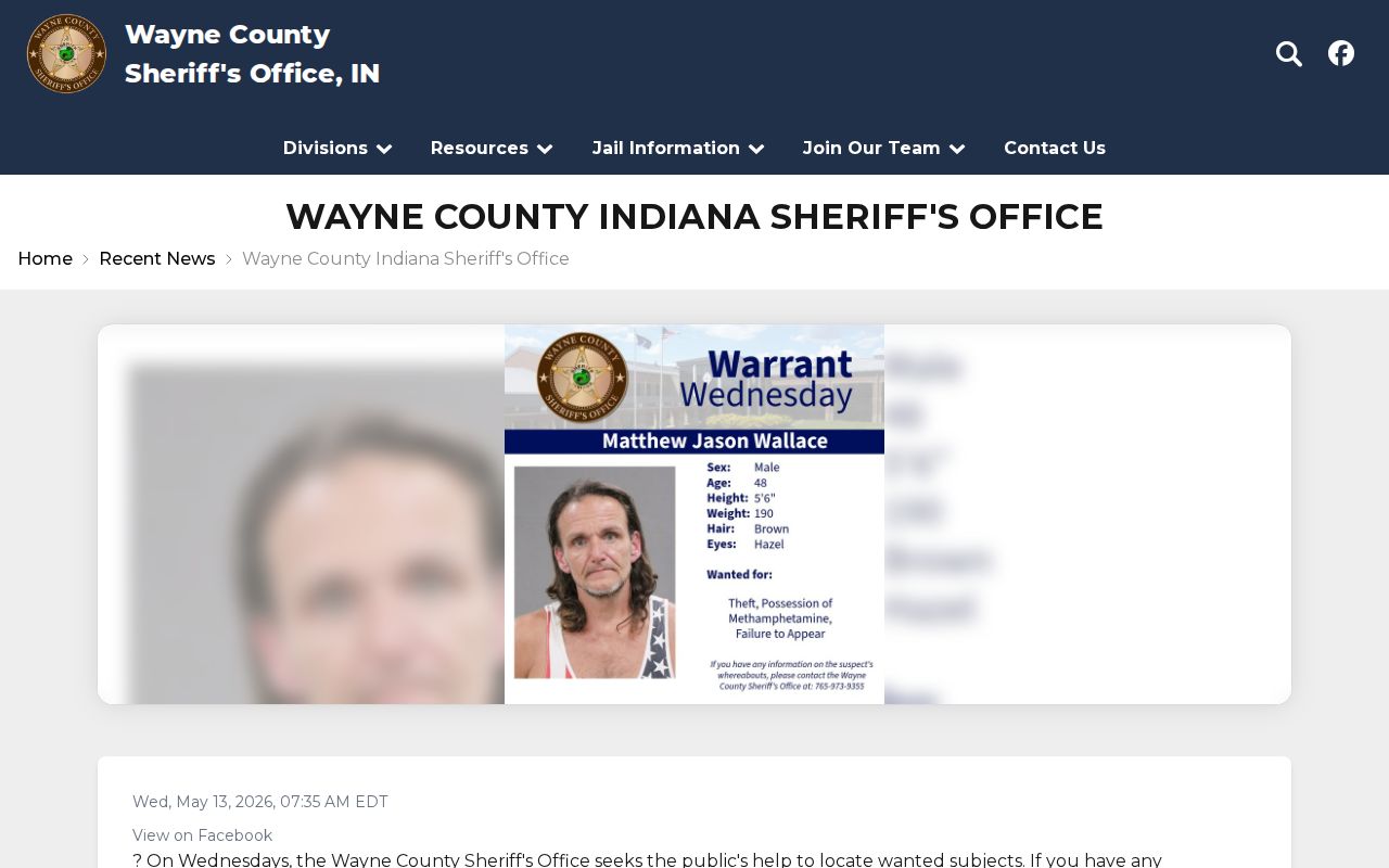 Warrant Wednesday tip and innocence caveat text without identities