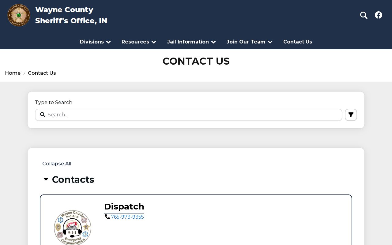 Wayne Sheriff contact and hours